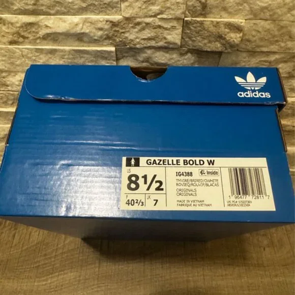 NWT !! - ADIDAS - Original Women's Gazelle BOLD Shoes - SIZE: 8.5 - Picture 7 of 11